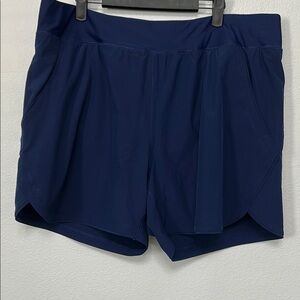Lands' End Women's Athletic Swim Shorts - Deep Blue Size 18